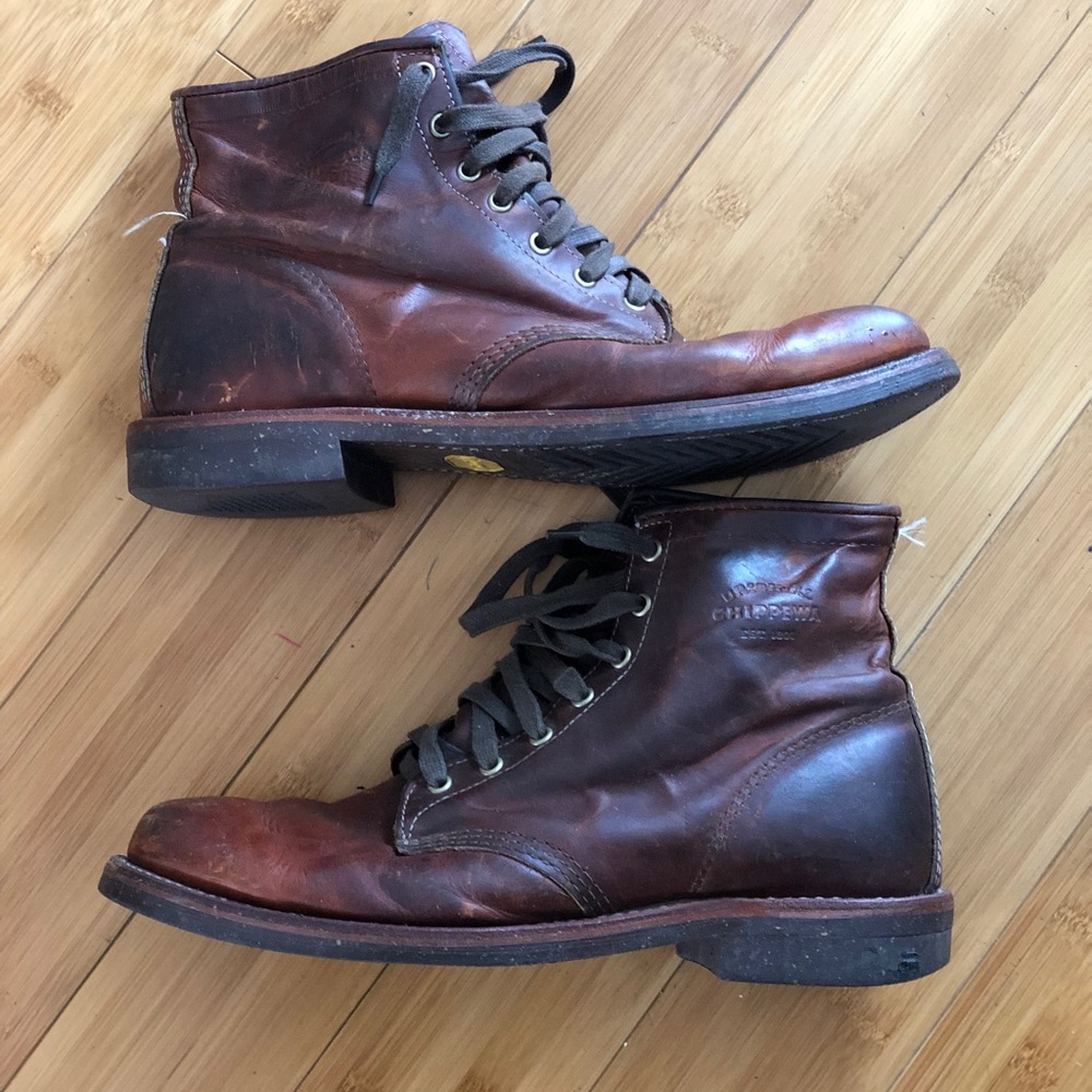 Chippewa boots.